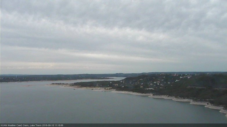 Lake Travis webcam, August 10, 2018 10:20 AM CT