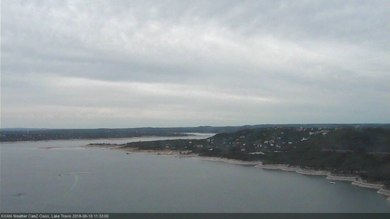 Lake Travis webcam, August 10, 2018 10:35 AM CT