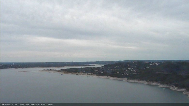 Lake Travis webcam, August 10, 2018 10:40 AM CT