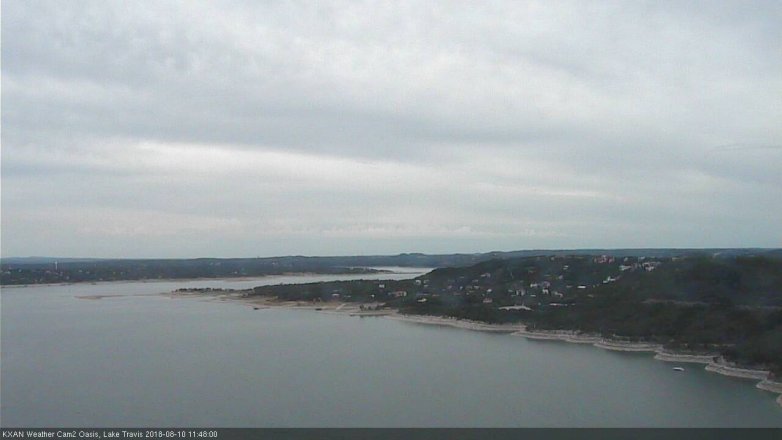 Lake Travis webcam, August 10, 2018 10:50 AM CT