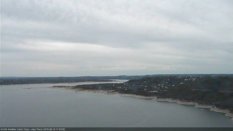 Lake Travis webcam, August 10, 2018 10:55 AM CT