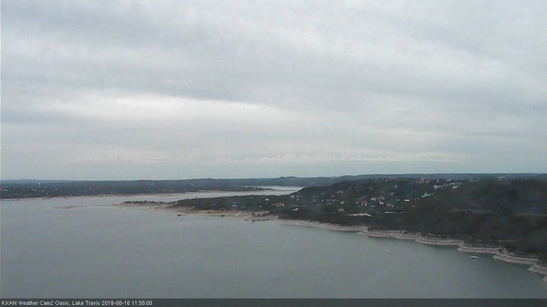 Lake Travis webcam, August 10, 2018 11:00 AM CT