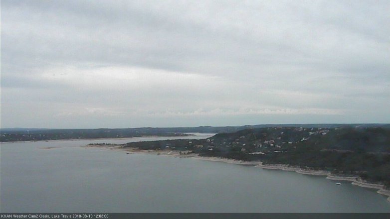 Lake Travis webcam, August 10, 2018 11:05 AM CT