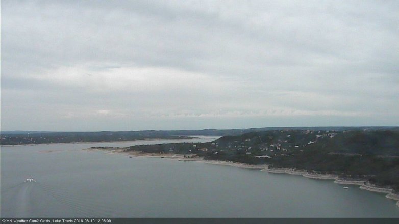 Lake Travis webcam, August 10, 2018 11:10 AM CT