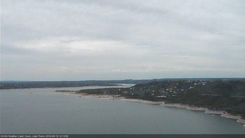 Lake Travis webcam, August 10, 2018 11:15 AM CT