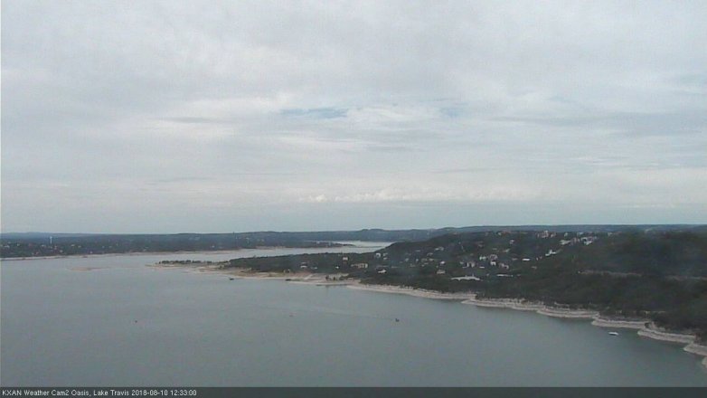 Lake Travis webcam, August 10, 2018 11:35 AM CT