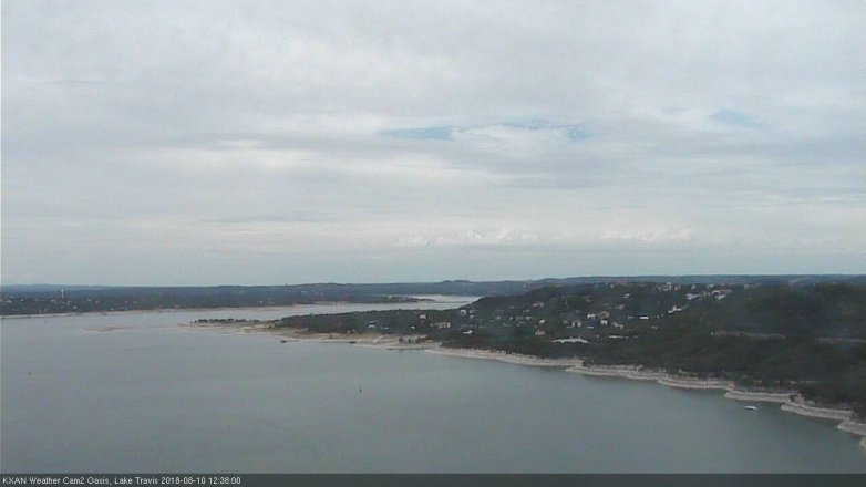 Lake Travis webcam, August 10, 2018 11:40 AM CT