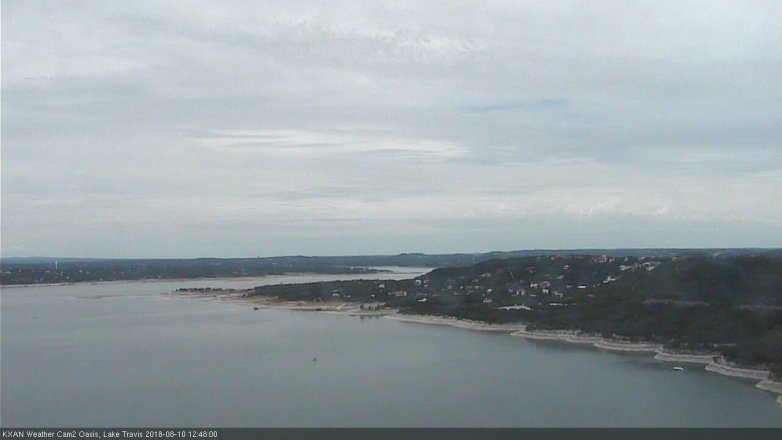Lake Travis webcam, August 10, 2018 11:50 AM CT