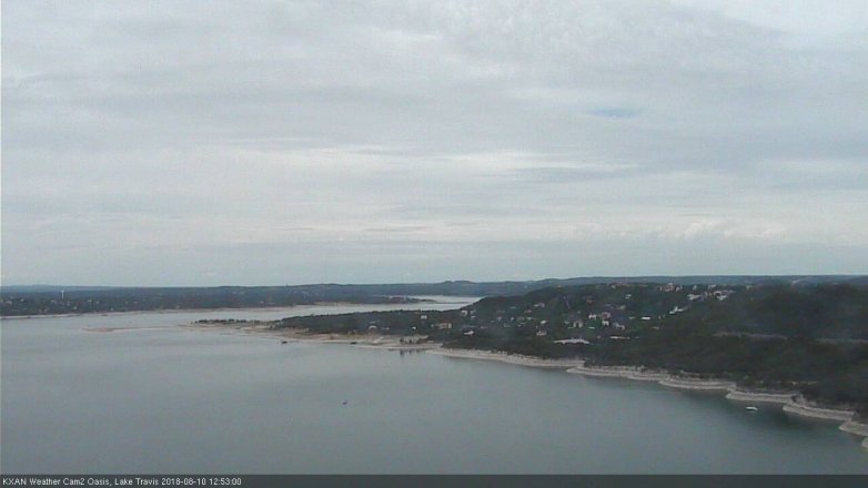 Lake Travis webcam, August 10, 2018 11:55 AM CT