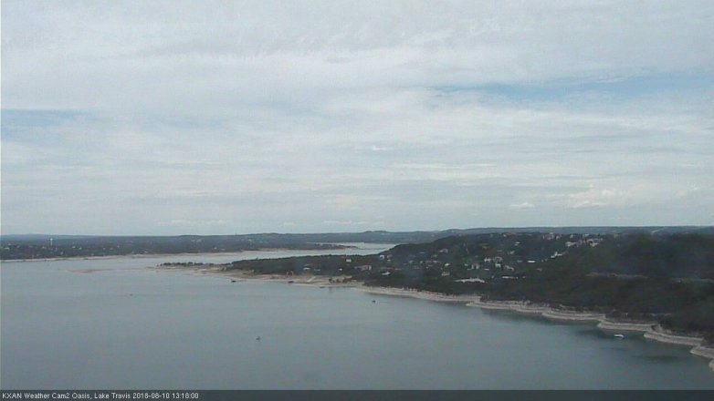 Lake Travis webcam, August 10, 2018 12:20 PM CT