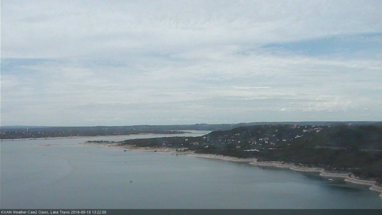 Lake Travis webcam, August 10, 2018 12:25 PM CT