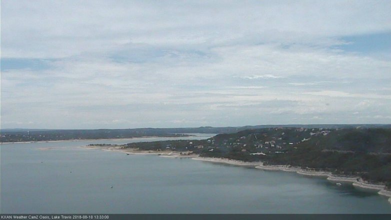 Lake Travis webcam, August 10, 2018 12:35 PM CT