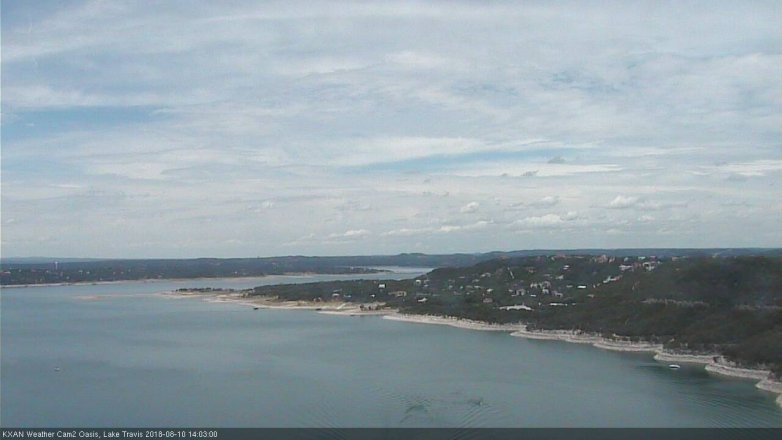 Lake Travis webcam, August 10, 2018 1:05 PM CT
