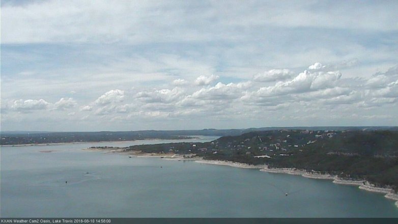 Lake Travis webcam, August 10, 2018 2:00 PM CT