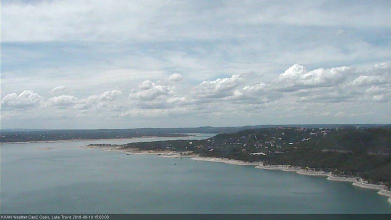 Lake Travis webcam, August 10, 2018 2:05 PM CT