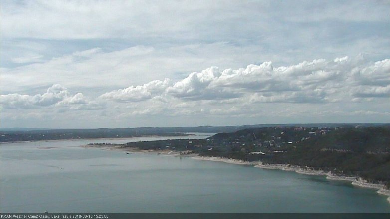 Lake Travis webcam, August 10, 2018 2:25 PM CT