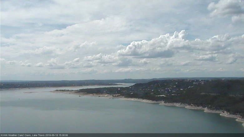 Lake Travis webcam, August 10, 2018 2:40 PM CT