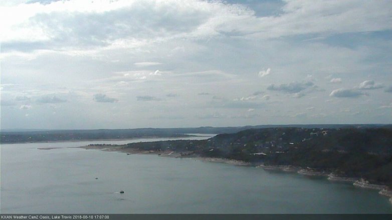 Lake Travis webcam, August 10, 2018 4:10 PM CT