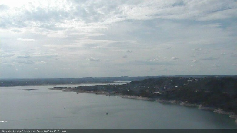 Lake Travis webcam, August 10, 2018 4:15 PM CT