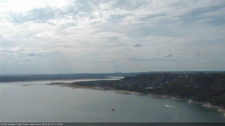 Lake Travis webcam, August 10, 2018 4:20 PM CT