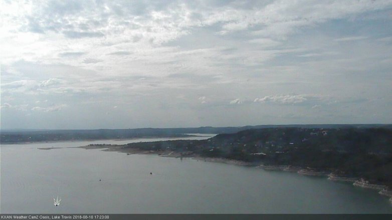Lake Travis webcam, August 10, 2018 4:25 PM CT
