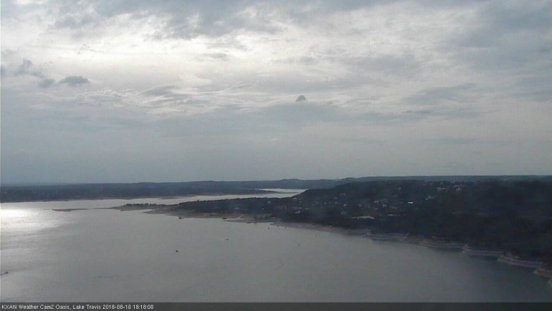 Lake Travis webcam, August 10, 2018 5:20 PM CT