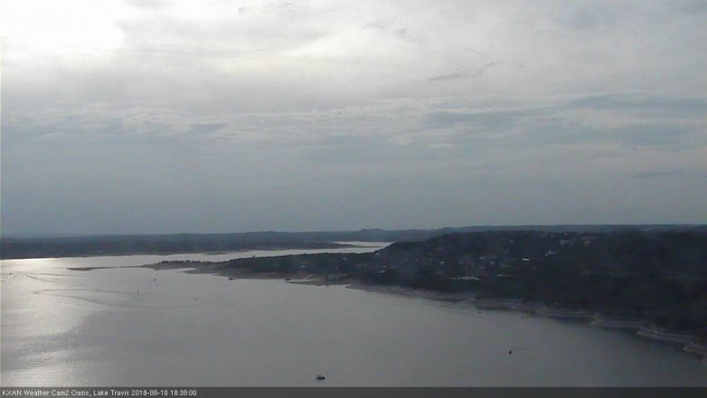 Lake Travis webcam, August 10, 2018 5:40 PM CT