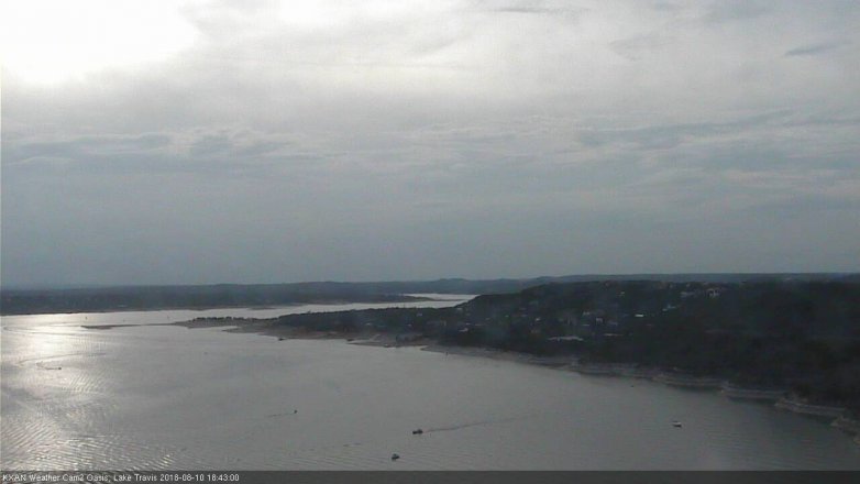 Lake Travis webcam, August 10, 2018 5:45 PM CT