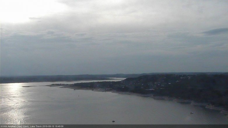 Lake Travis webcam, August 10, 2018 5:50 PM CT