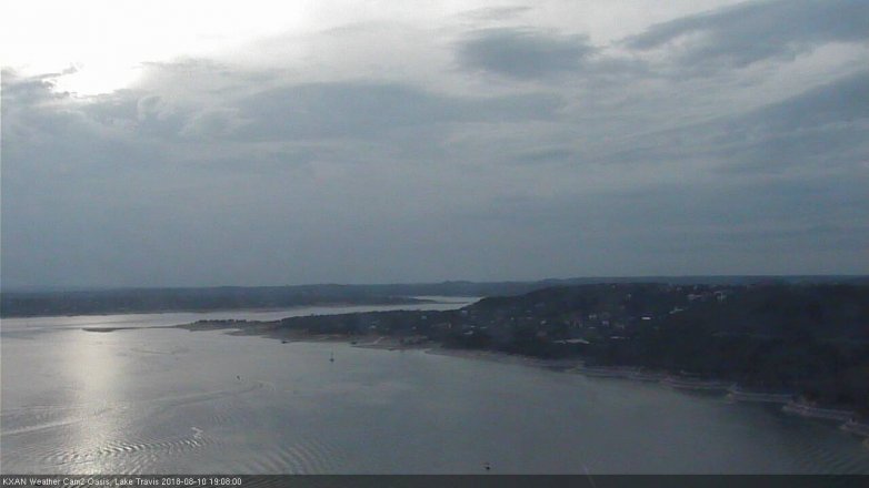 Lake Travis webcam, August 10, 2018 6:10 PM CT