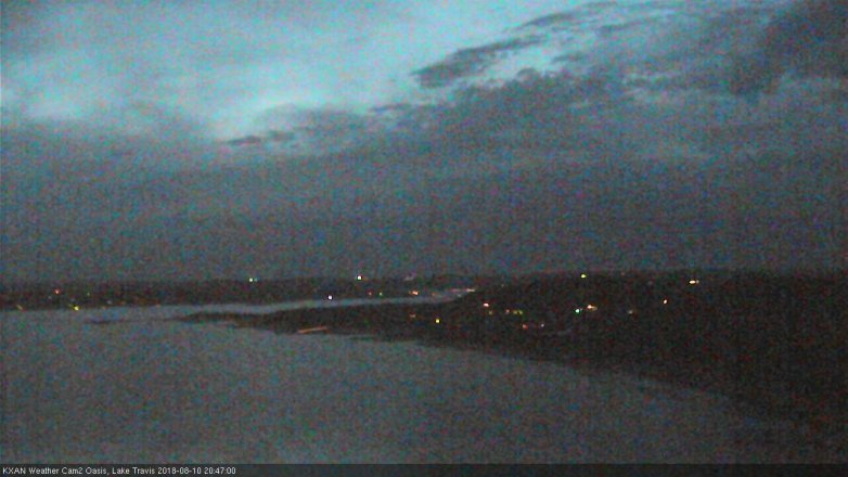 Lake Travis webcam, August 10, 2018 7:50 PM CT