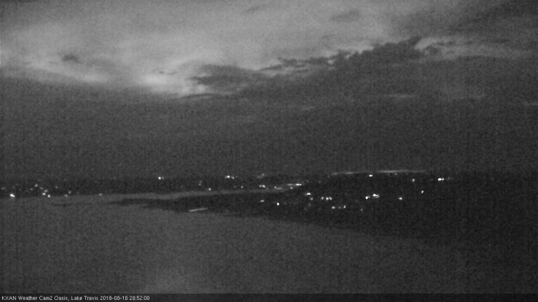Lake Travis webcam, August 10, 2018 7:55 PM CT