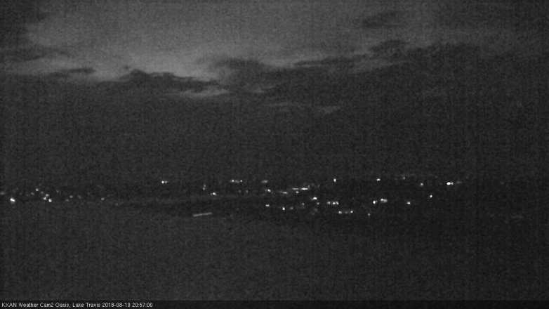 Lake Travis webcam, August 10, 2018 8:00 PM CT