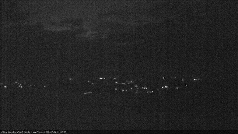Lake Travis webcam, August 10, 2018 8:05 PM CT