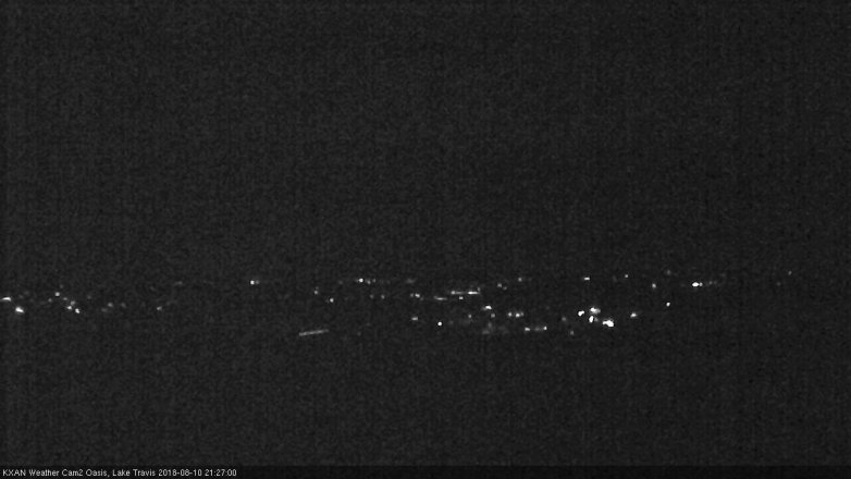 Lake Travis webcam, August 10, 2018 8:30 PM CT