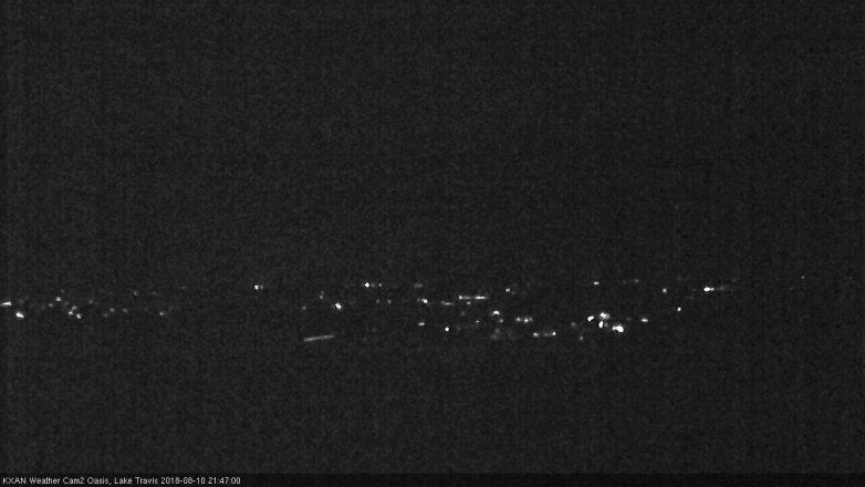 Lake Travis webcam, August 10, 2018 8:50 PM CT