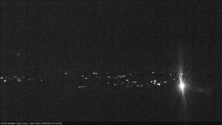 Lake Travis webcam, August 10, 2018 8:55 PM CT