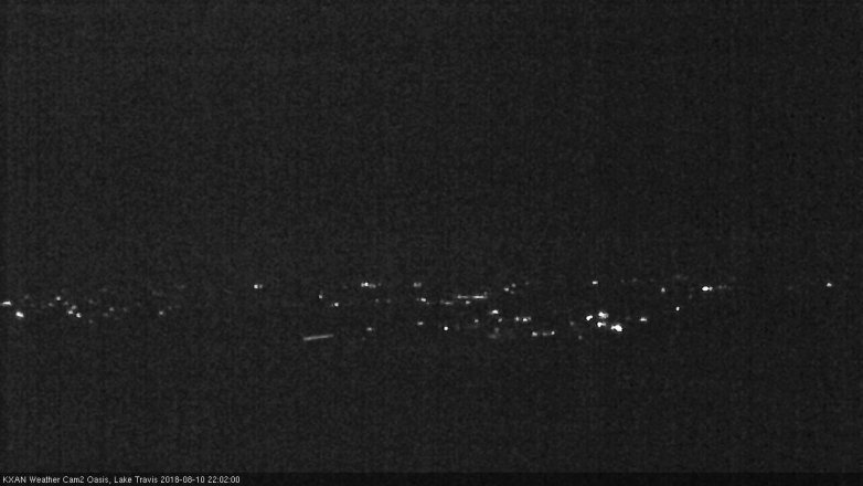 Lake Travis webcam, August 10, 2018 9:05 PM CT