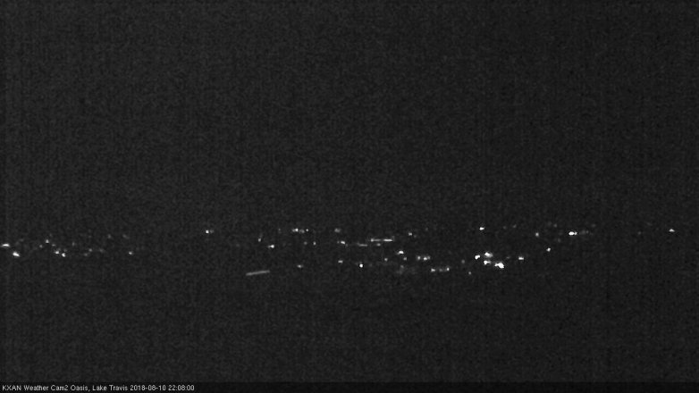 Lake Travis webcam, August 10, 2018 9:10 PM CT