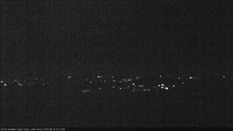 Lake Travis webcam, August 10, 2018 9:15 PM CT