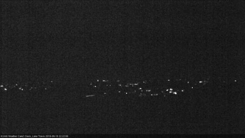 Lake Travis webcam, August 10, 2018 9:25 PM CT