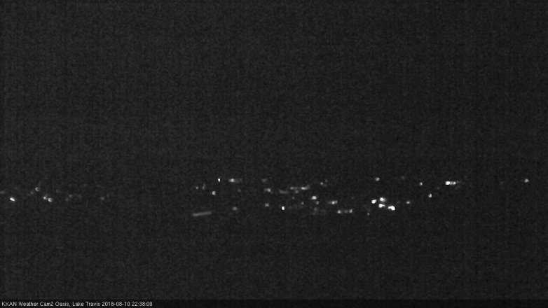 Lake Travis webcam, August 10, 2018 9:40 PM CT