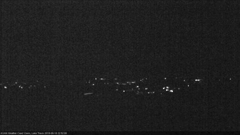 Lake Travis webcam, August 10, 2018 9:55 PM CT