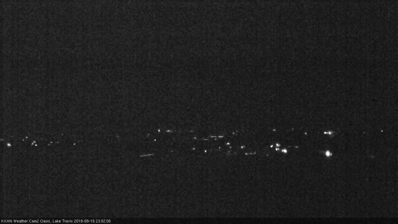Lake Travis webcam, August 10, 2018 10:05 PM CT