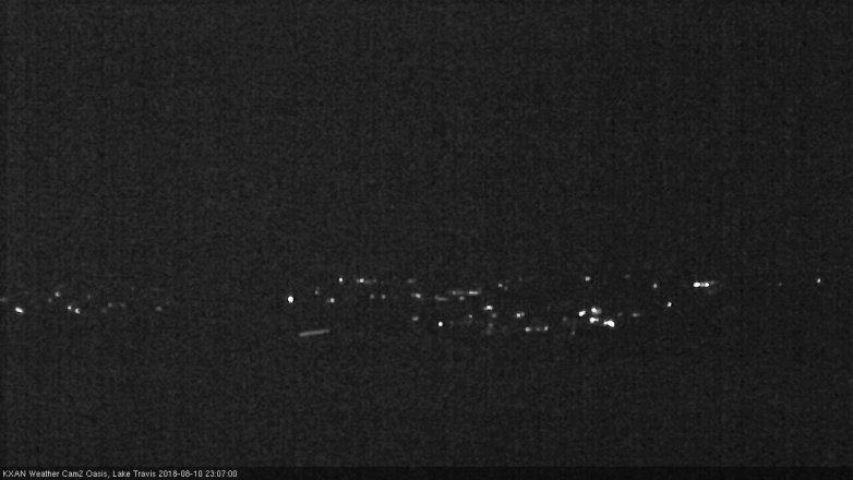 Lake Travis webcam, August 10, 2018 10:10 PM CT