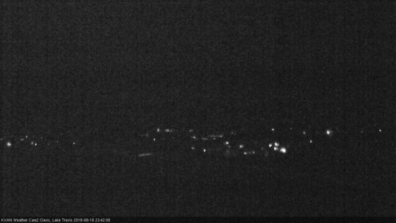 Lake Travis webcam, August 10, 2018 10:45 PM CT