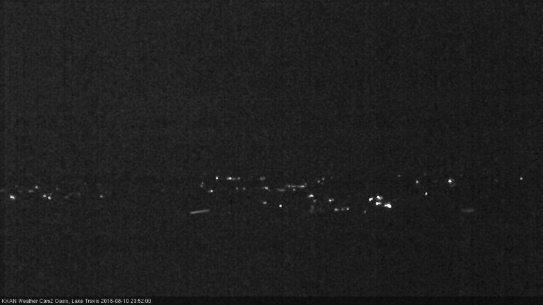 Lake Travis webcam, August 10, 2018 10:55 PM CT