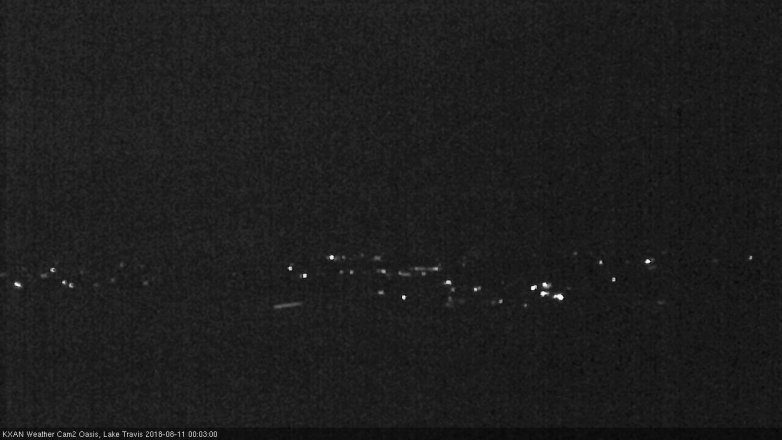 Lake Travis webcam, August 10, 2018 11:05 PM CT