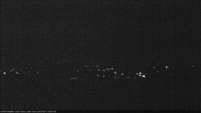 Lake Travis webcam, August 10, 2018 11:10 PM CT