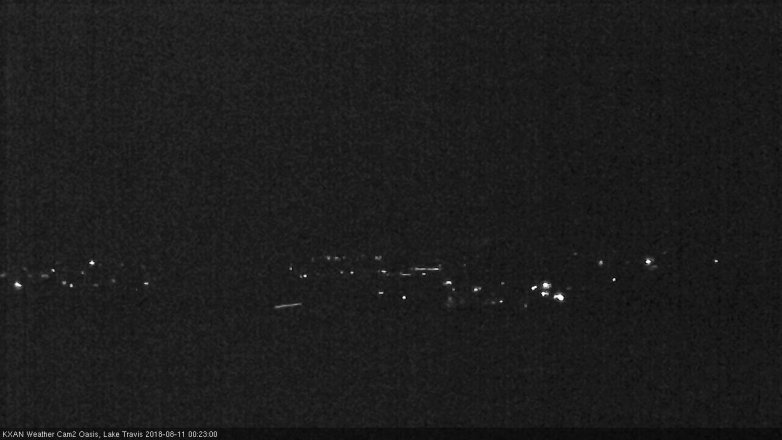 Lake Travis webcam, August 10, 2018 11:25 PM CT